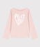 Girls' long-sleeved cotton T-shirt SALINE pink