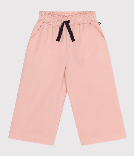 Girls' Cotton Twill Trousers SALINE pink
