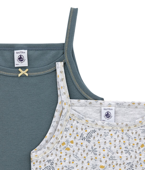 Little girl's strap vest duo variante 1