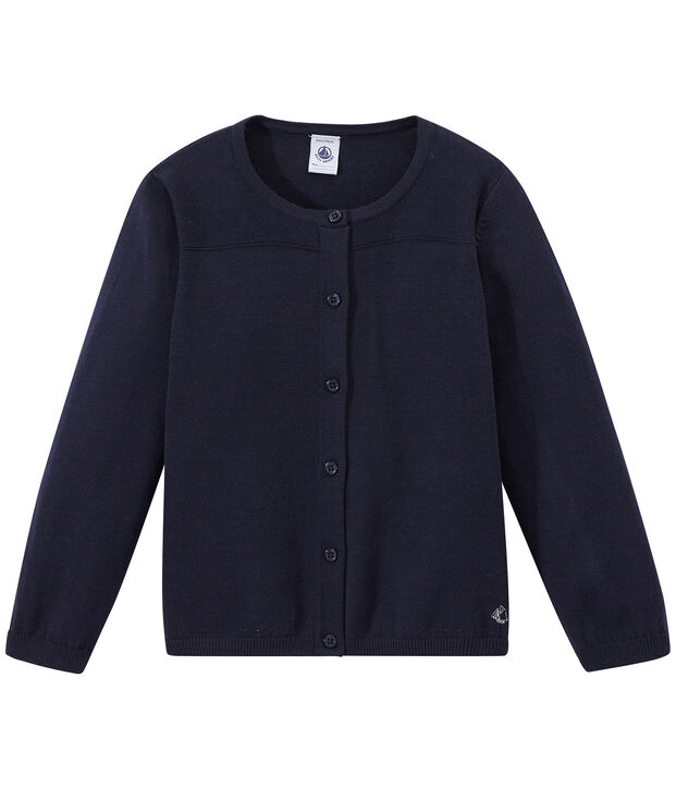 Girls' cardigan blue