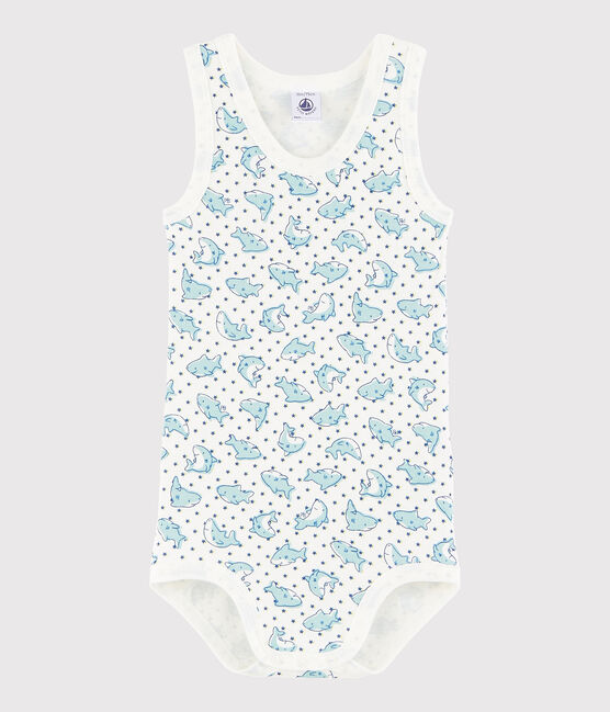 Baby Boys' Sleeveless Bodysuit MARSHMALLOW white/MULTICO white