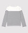 Women's Iconic Cotton Breton Top MARSHMALLOW white/SMOKING blue