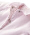 Unisex baby padded reversible milleraies jacket  VIENNE pink/ECUME white