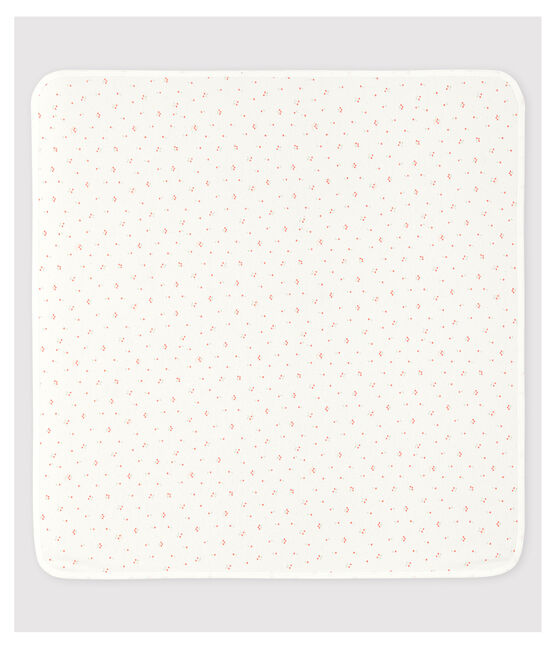 Babies' Organic Cotton Maternity Blanket MARSHMALLOW white/MULTICO white