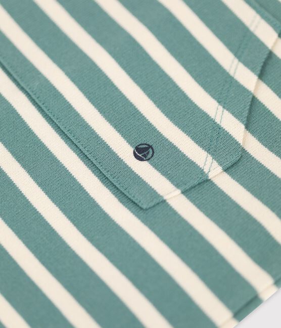 Babies' Thick Jersey Short Playsuit BRUT green/AVALANCHE white