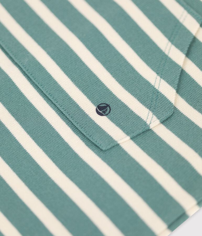 Babies' Thick Jersey Short Playsuit green/ecru