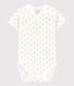 Unisex Babies' Short-Sleeved Wrapover Bodysuit