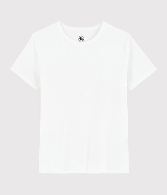 Women's Sea Island cotton T-shirt MARSHMALLOW white