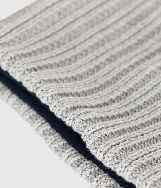 Children's fleece-lined knitted snood CHATON CHINE grey