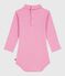 Babies' plain cotton rollneck body BOUDOIR