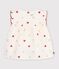 Babies' sleeveless heart-print cotton poplin blouse Ecru/multicolor