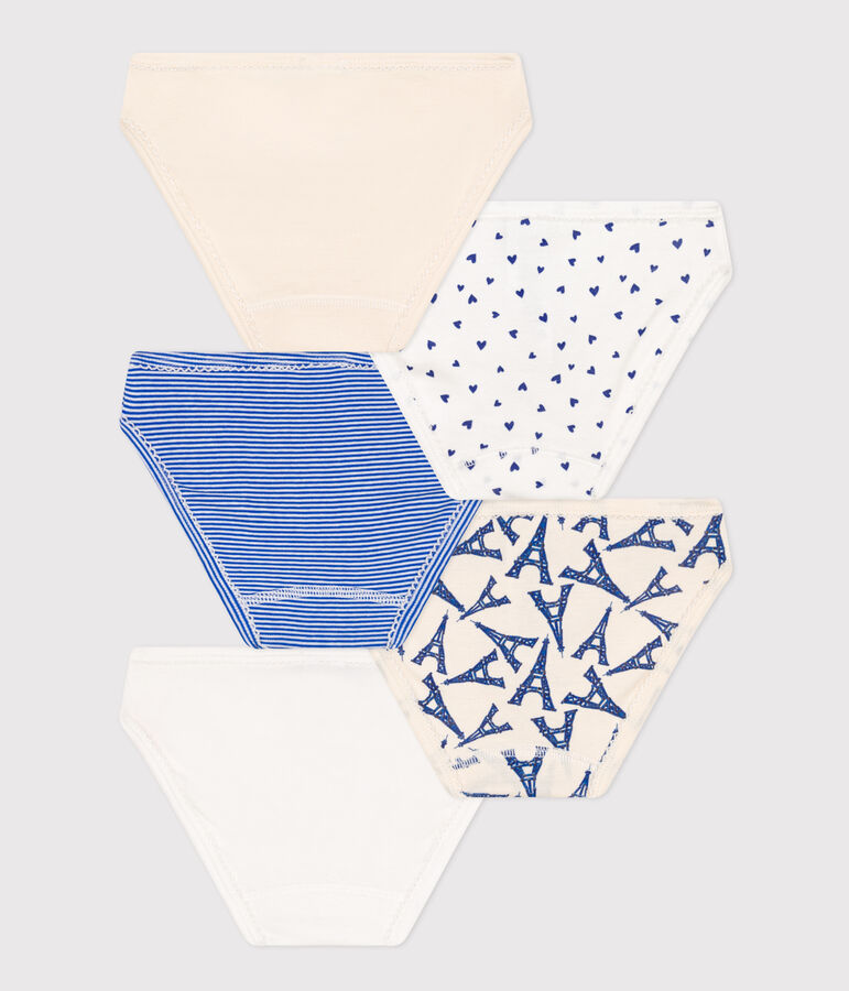 Girls' Paris Cotton Briefs - 5-Pack multicolor
