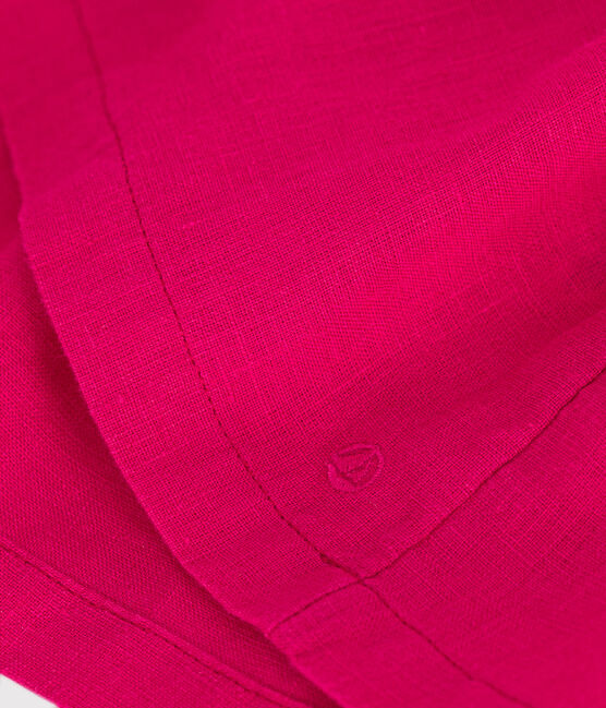 Babies' Sleeveless Linen Dress DELHI pink