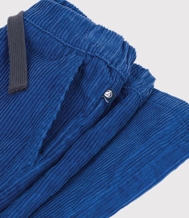 Straight corduroy trousers blue
