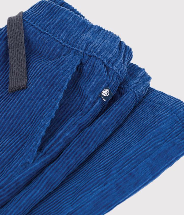 Straight corduroy trousers blue