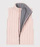 Children's unisex tube knit bodywarmer SALINE pink