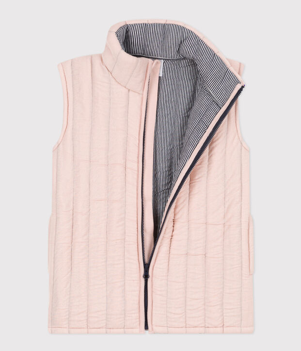 Children's unisex tube knit bodywarmer pink
