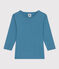 Long-sleeved cotton T-Shirt POLOCHON blue