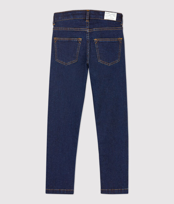 Boys' Slim-Fit Denim Trousers DENIM BLEU FONCE blue