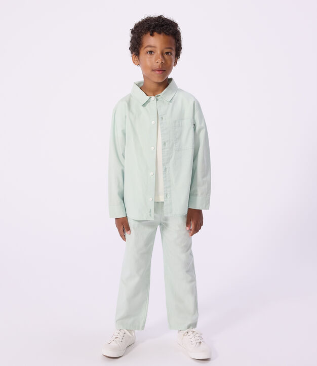 Children's long-sleeved plain cotton shirt SPRAY