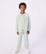Children's long-sleeved plain cotton shirt