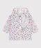 Babies' UV protection floral print polyester windbreaker MARSHMALLOW white/MULTICO white