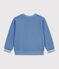 Children's plain cotton sweatshirt blue