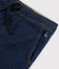 Boys' Denim Fleece Trousers DENIM BLEU FONCE blue