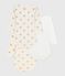 Pack of babies' long-sleeved sequinned heart-print cotton bodies variante 1