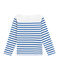 Boys' Creative Striped Top MARSHMALLOW white/PERSE blue