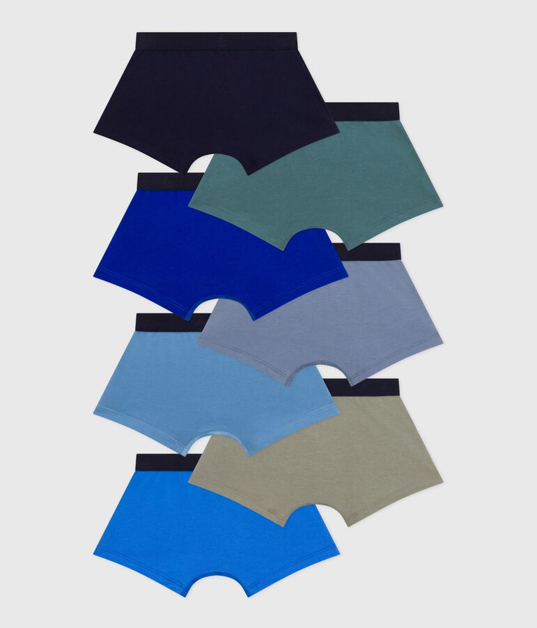 Pack of children's plain cotton boxers multicolor