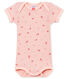 Baby girl's short sleeved body