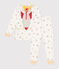 Children's' space fancy dress pyjamas in a cotton print MARSHMALLOW white/MULTICO white