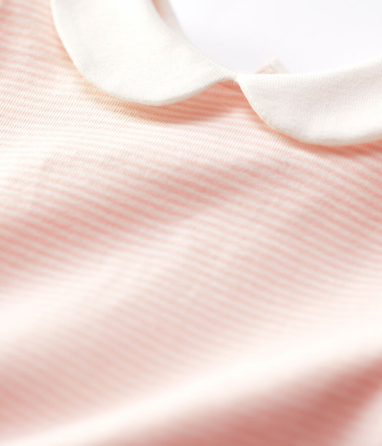 Babies' Cotton Bodysuit MINOIS pink/MARSHMALLOW white