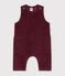 Babies' plain long corduroy jumpsuit TRUFFE
