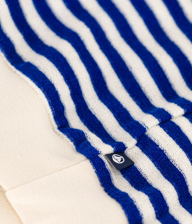 Babies' Terry Sweatshirt blue/ecru