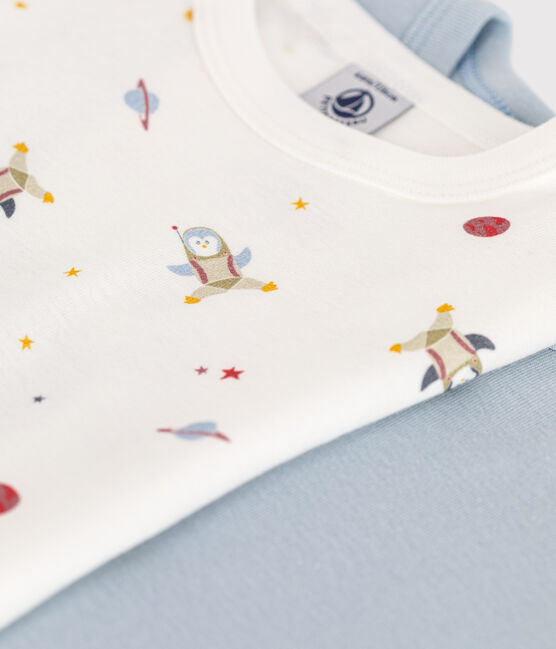 Children's short-sleeved cotton space-themed T-shirts - 2-Pack variante 1