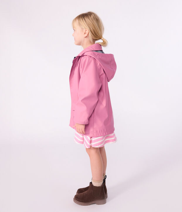 Unisex Iconic Waxed Child's Coat pink