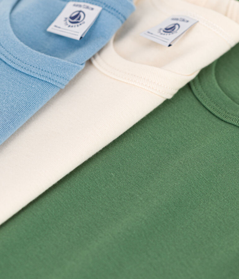 Boys' Cotton Vests - 3-Pack multicolor