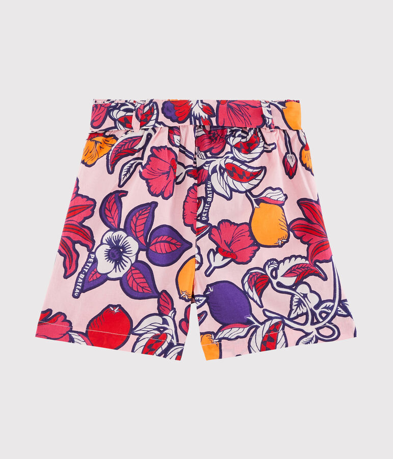 Girls' Bermuda Shorts pink/multicolor