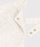 Babies' Long Quilted Tube-Knit Dungarees MONTELIMAR CHINE beige
