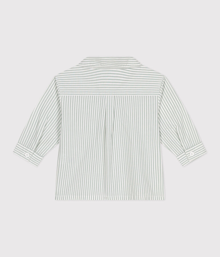 Babies' stripy cotton shirt PAUL /ECUME