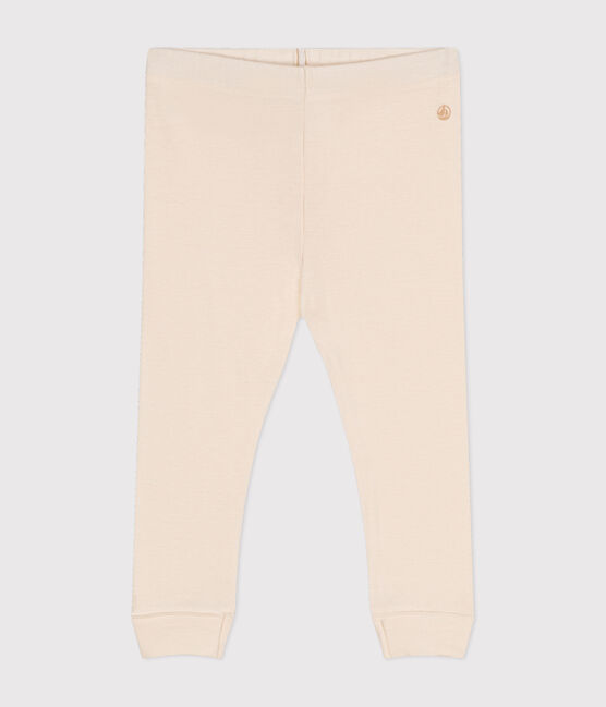 Babies' Cotton Leggings AVALANCHE Ecru