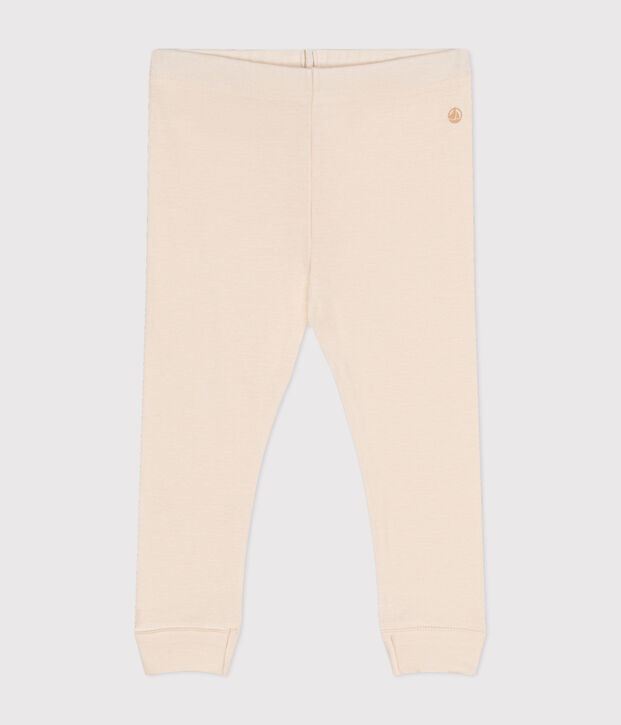 Babies' Cotton Leggings Ecru