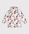 Children's floral pattern puffer jacket Ecru/multicolor