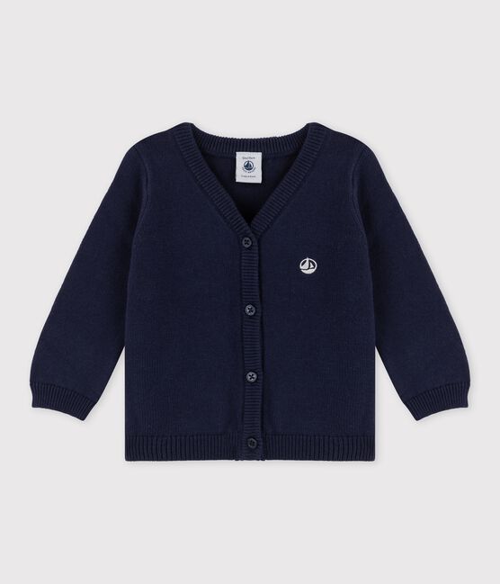 Babies' Knitted Cardigan SMOKING blue