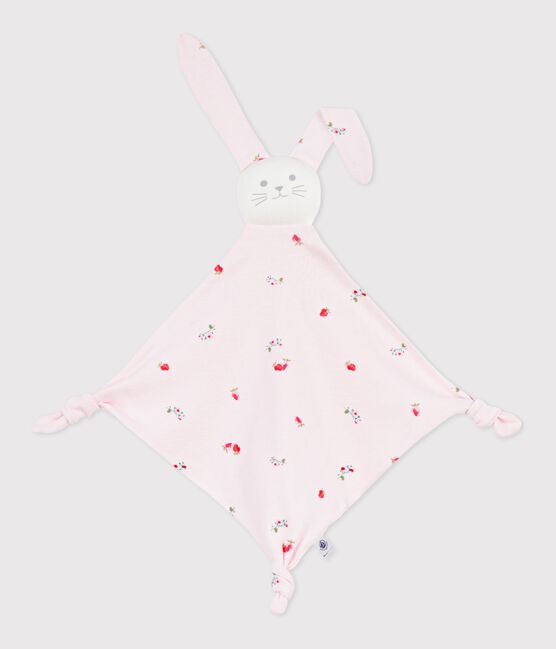 Babies' floral-print cotton comforter BARELY pink/MULTICO