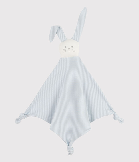 COTTON PINSTRIPED COMFORTER GOMME /MARSHMALLOW