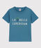 Boys' Short-Sleeved Cotton T-Shirt LAVIS blue