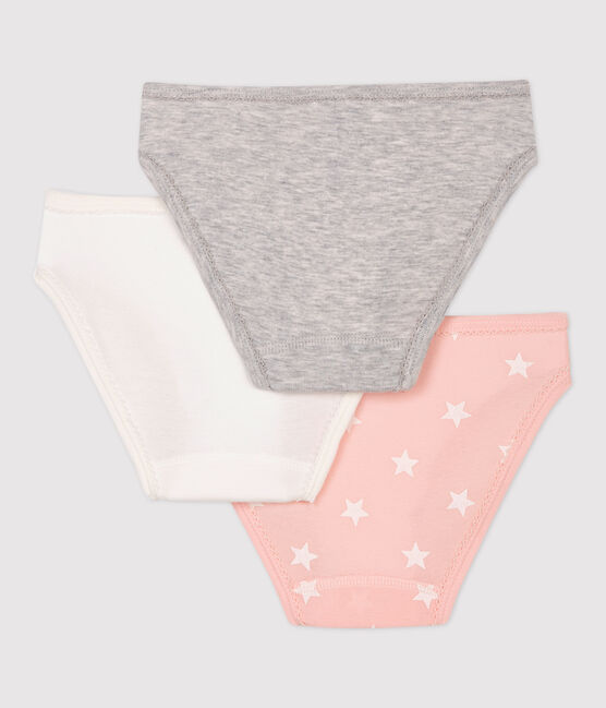Girls' Star Print Cotton Briefs - 3-Pack variante 1